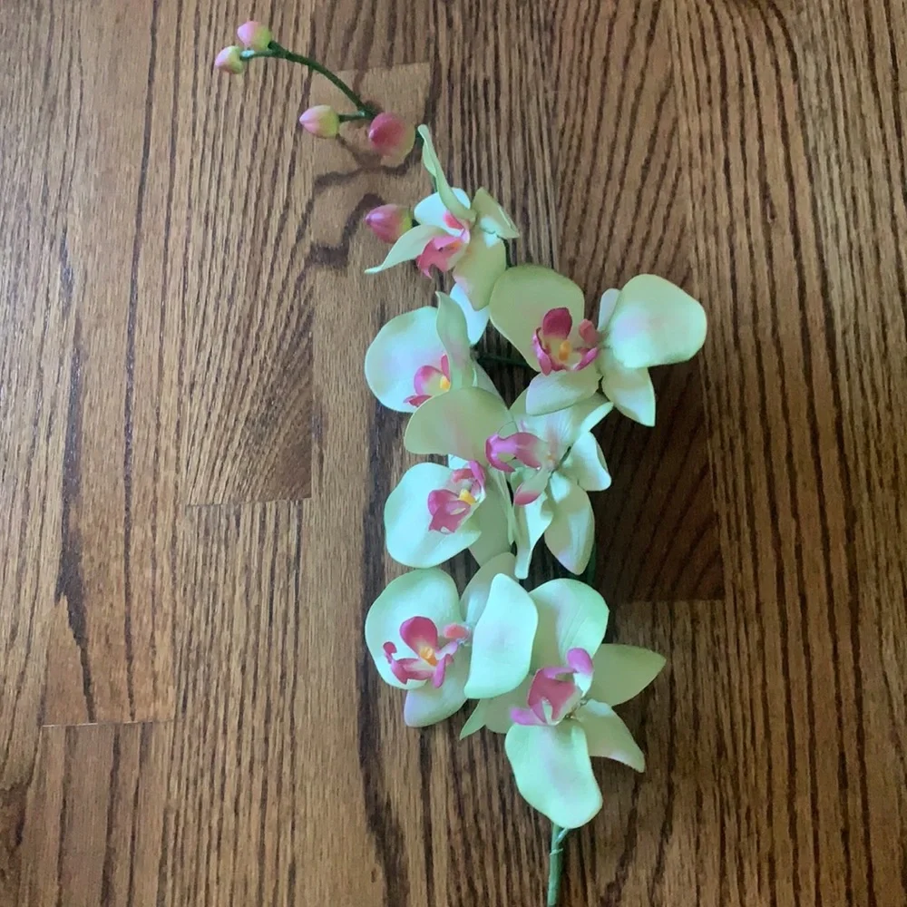 Beautiful faux stems of orchids
